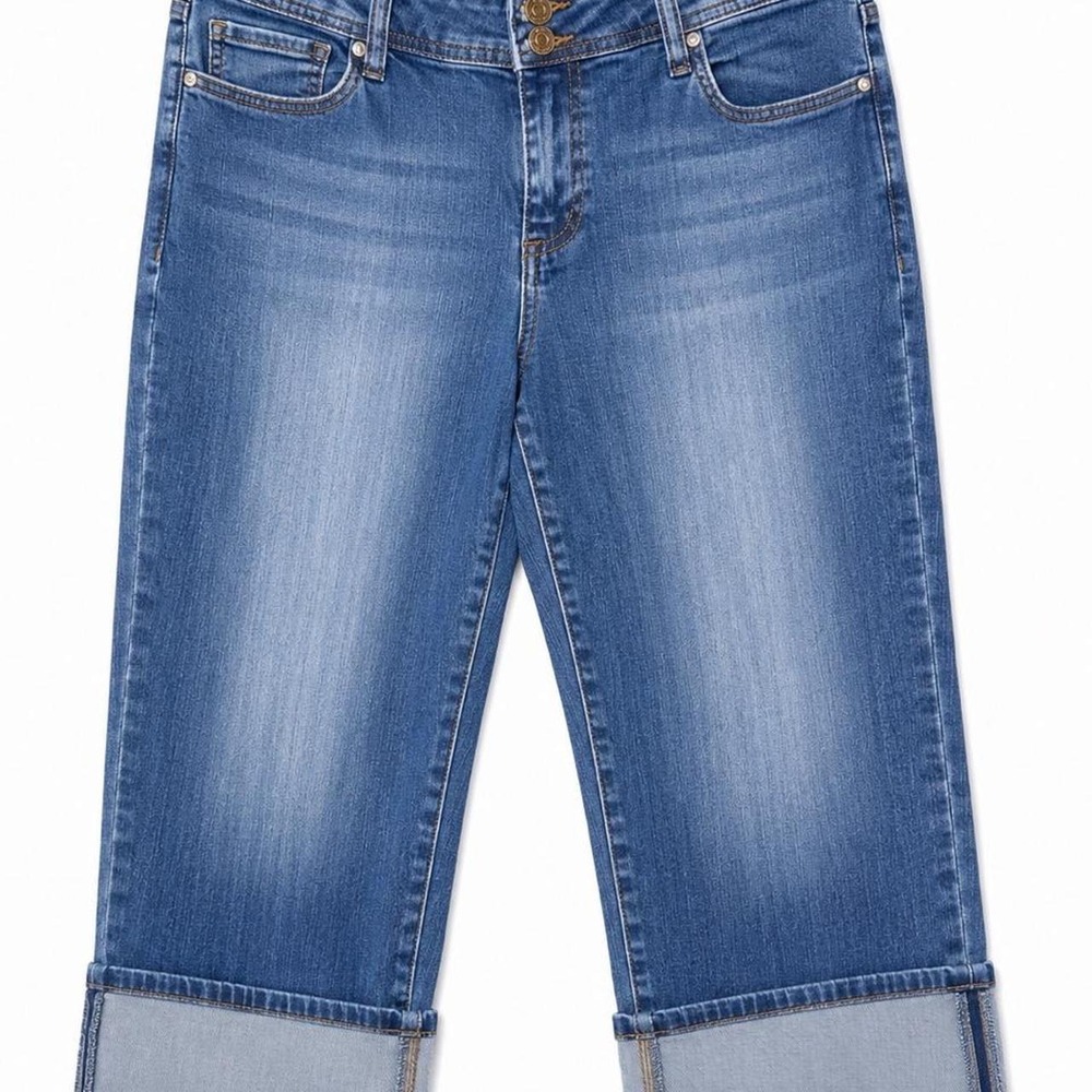 KUT from the Kloth Size 14 Cuffed Capri Jeans Stretch Denim Fall jeans